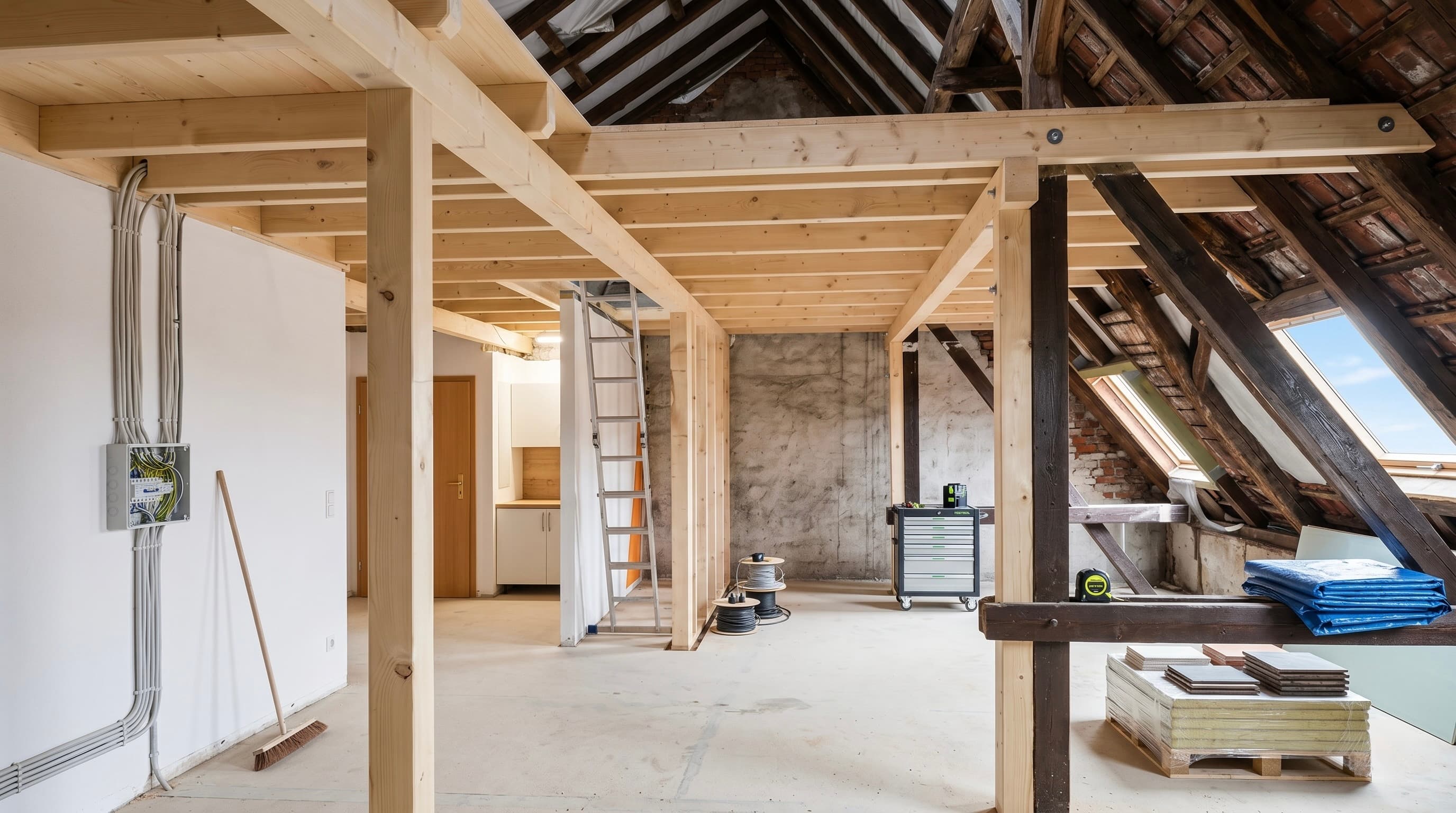 Komplettsanierung und Dachgeschoss-Ausbau durch Maler Stelz GmbH Erfurt