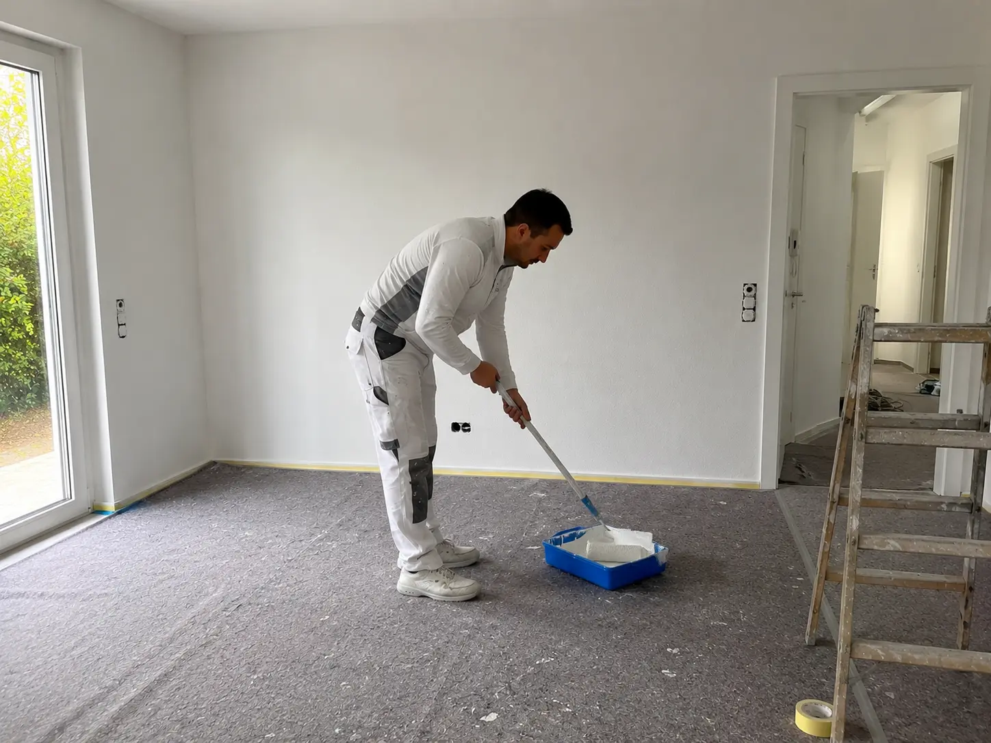 Malerarbeiten Erfurt Vorbereitung und Abkleben vor dem Anstrich, Maler Stelz GmbH
