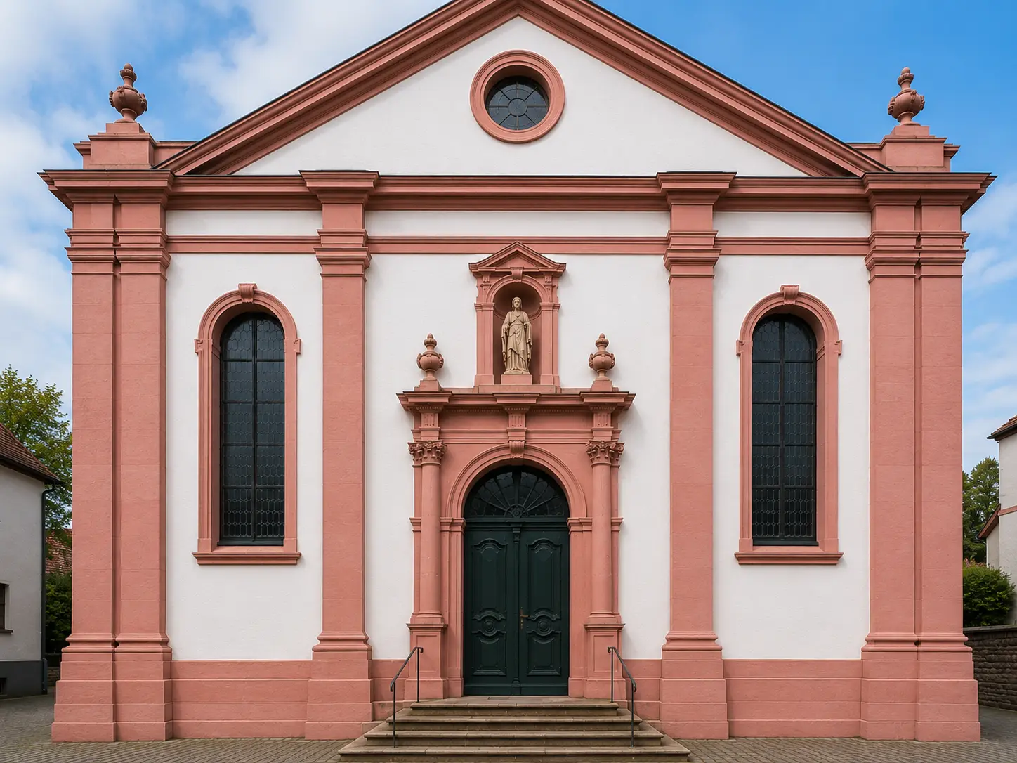 Historische Kirchenfassade fachgerecht saniert – Denkmalschutz Maler Stelz GmbH Erfurt